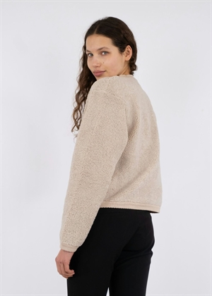 Limo fluffy knit cardigan Sand Neo Noir 